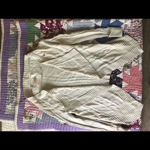 Hollister size medium cream colored cardigan